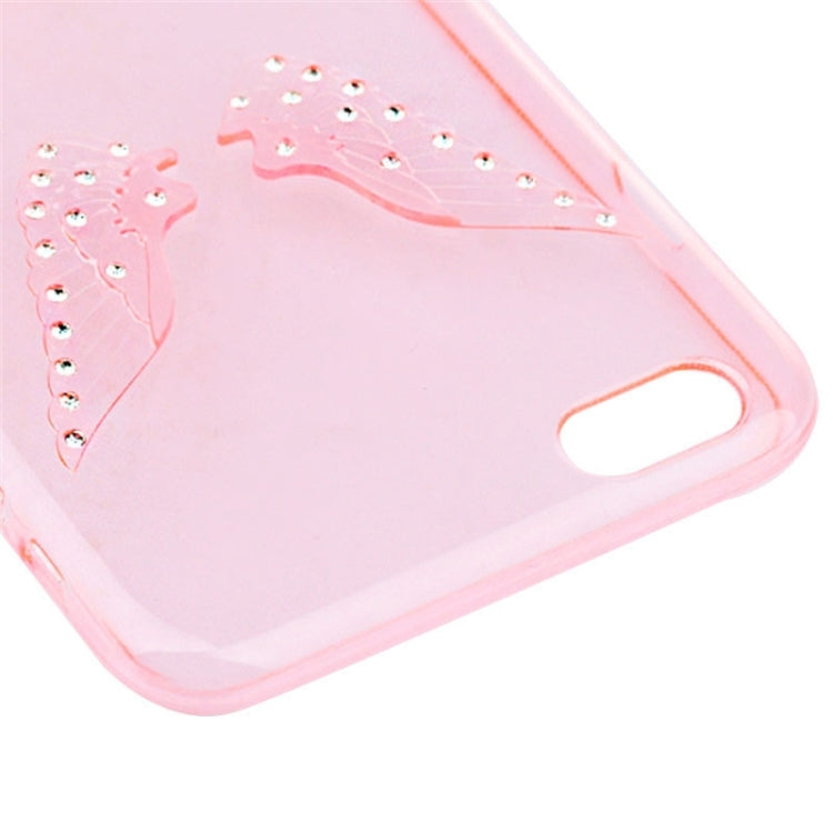 3D Diamond-Encrusted Angel Wings Pattern TPU Protective Case for iPhone 6 Plus & 6S Plus