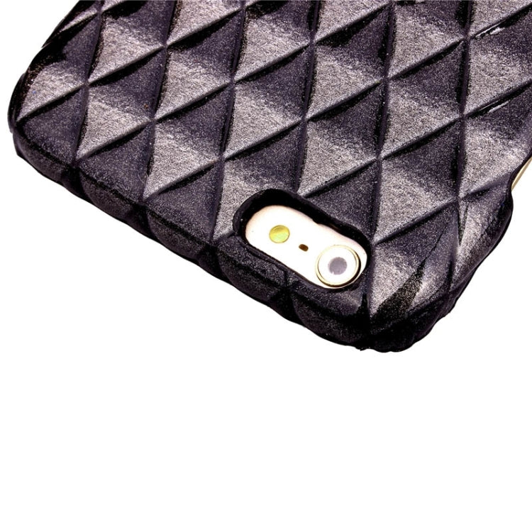 Stereo Diamond Lattice Style PU Paste Skin Plastic Protective Case for iPhone 6 Plus & 6S Plus