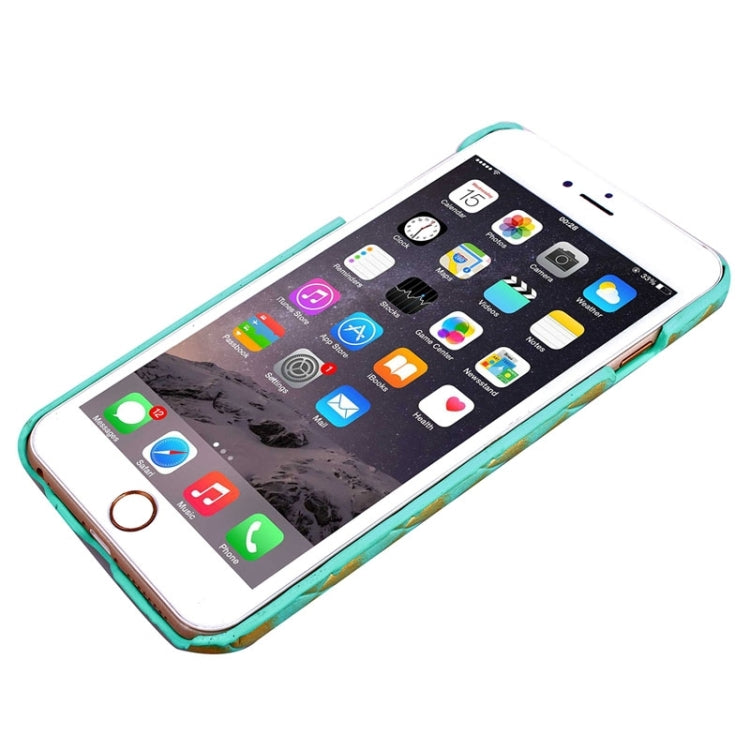 Stereo Diamond Lattice Style PU Paste Skin Plastic Protective Case for iPhone 6 Plus & 6S Plus