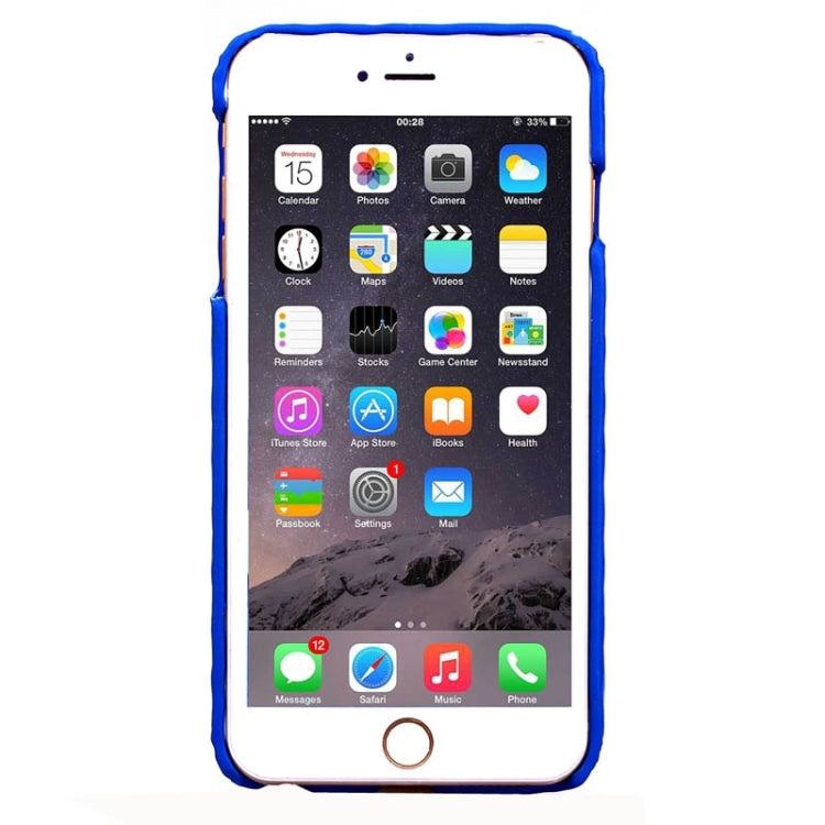 Stereo Diamond Lattice Style PU Paste Skin Plastic Protective Case for iPhone 6 Plus & 6S Plus