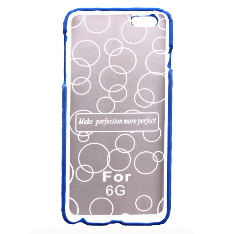Stereo Diamond Lattice Style PU Paste Skin Plastic Protective Case for iPhone 6 Plus & 6S Plus