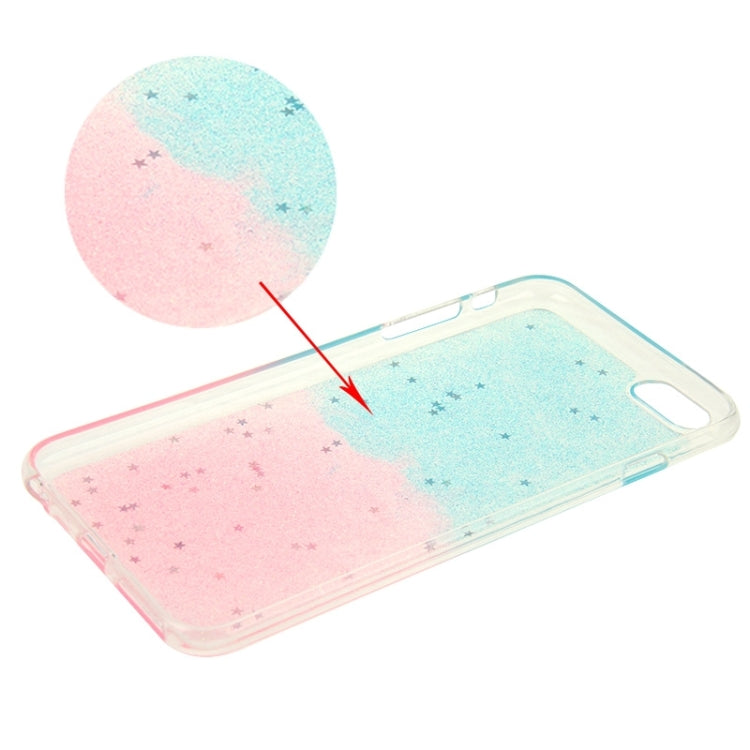 Two-Tone Star Sequins Flash Powder Series TPU Protective Case for iPhone 6 Plus & 6S Plus