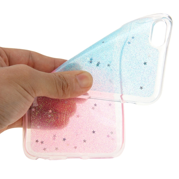 Two-Tone Star Sequins Flash Powder Series TPU Protective Case for iPhone 6 Plus & 6S Plus