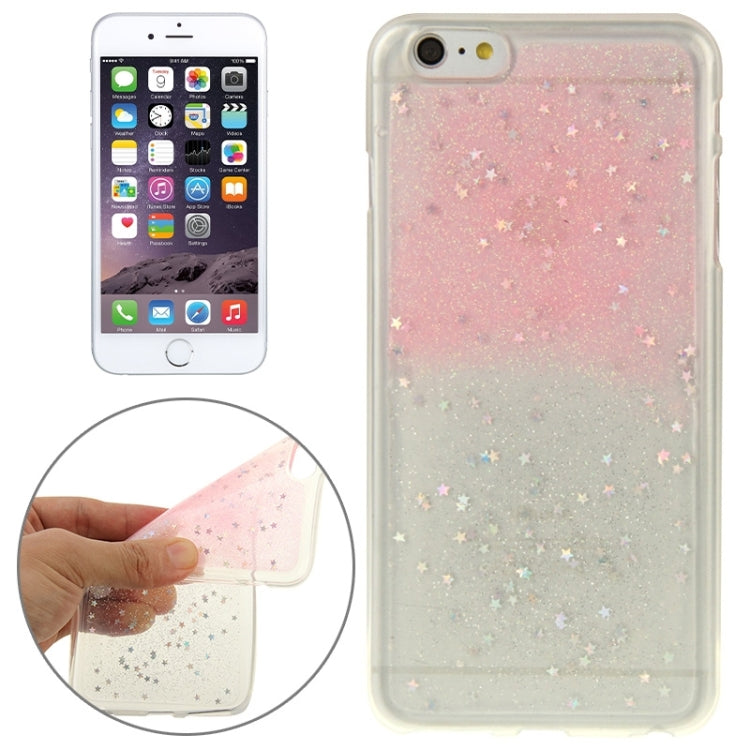 Two-Tone Star Sequins Flash Powder Series TPU Protective Case for iPhone 6 Plus & 6S Plus