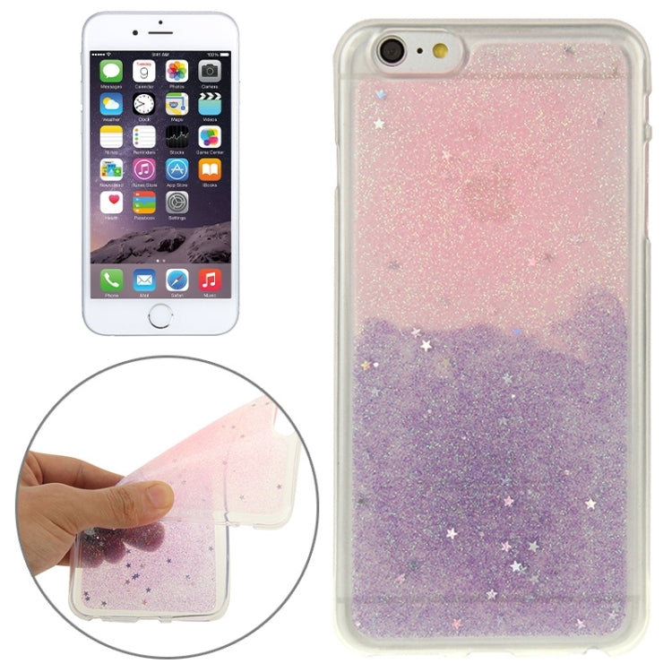 Two-Tone Star Sequins Flash Powder Series TPU Protective Case for iPhone 6 Plus & 6S Plus