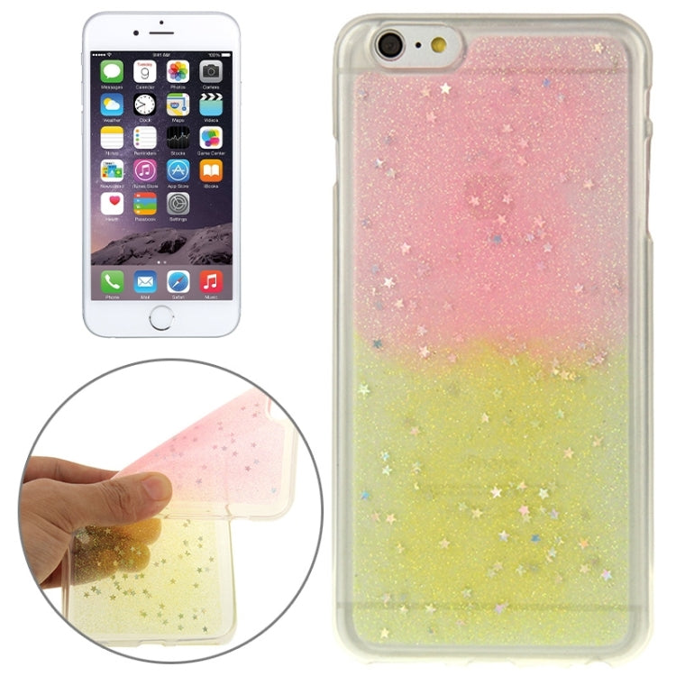 Two-Tone Star Sequins Flash Powder Series TPU Protective Case for iPhone 6 Plus & 6S Plus