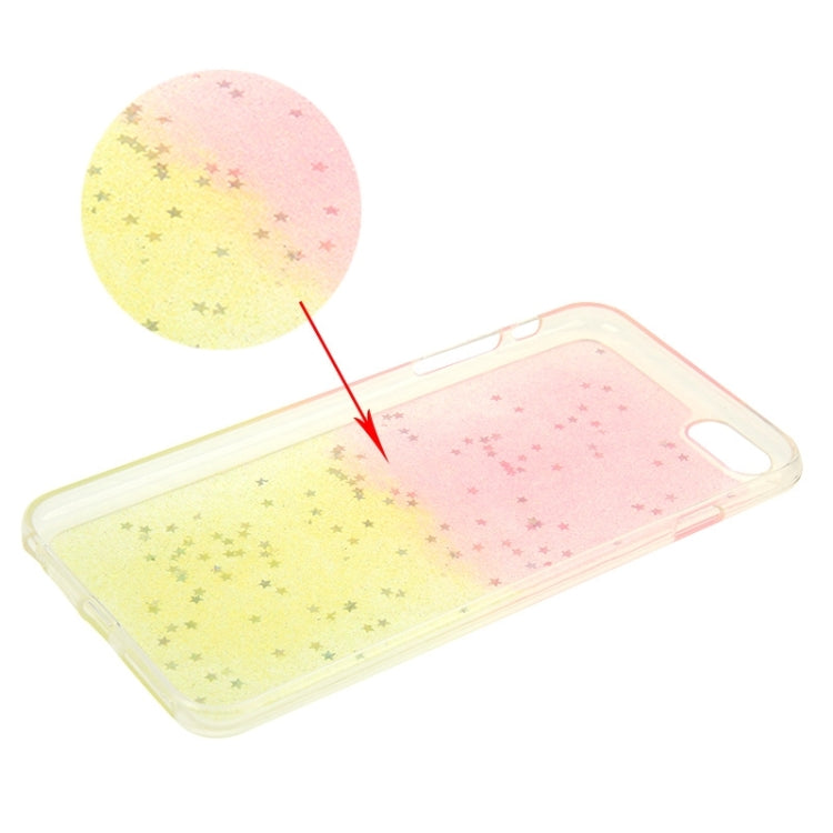 Two-Tone Star Sequins Flash Powder Series TPU Protective Case for iPhone 6 Plus & 6S Plus