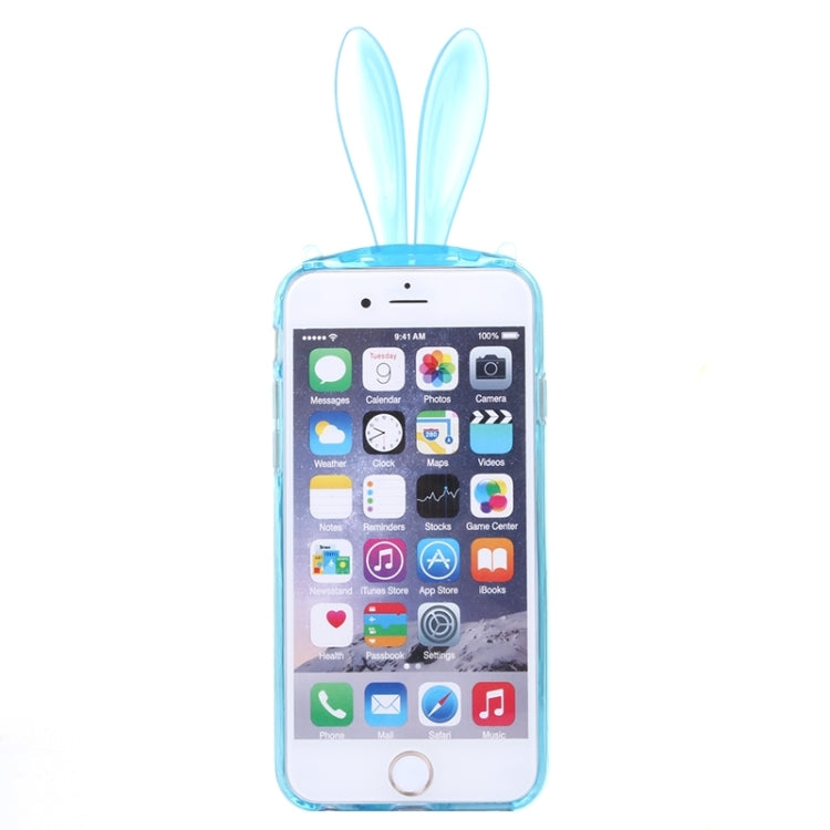 3D Folding Diamond-Encrusted Rabbit Ear Pattern TPU Protective Case for iPhone 6 Plus & 6S Plus