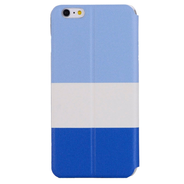 Color Matching Style Leather Case with Call ID Display for iPhone 6 Plus & 6S Plus