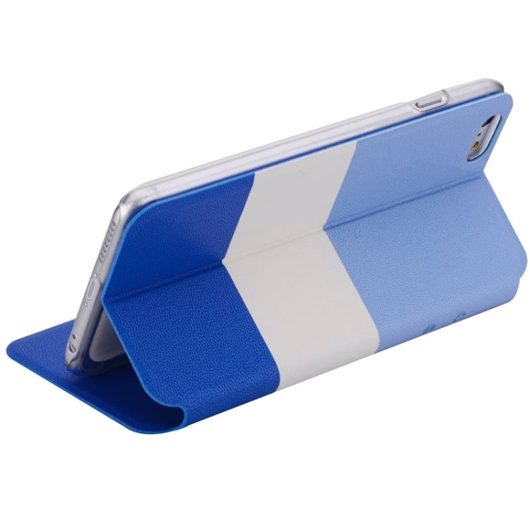 Color Matching Style Leather Case with Call ID Display for iPhone 6 Plus & 6S Plus