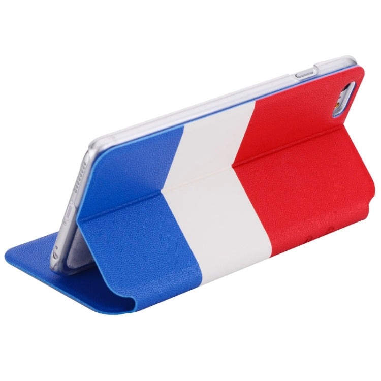 Color Matching Style Leather Case with Call ID Display for iPhone 6 Plus & 6S Plus