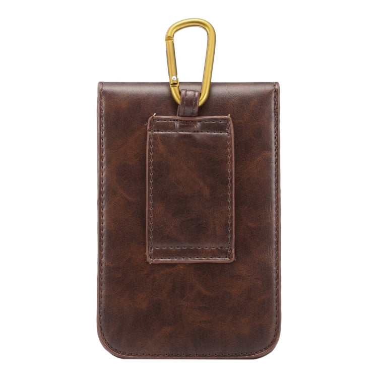 Crazy Horse Texture Vertical Style Casual Waist Bag with Buckle for iPhone 6 Plus & 6S Plus, Galaxy S7 / S6, Huawei, etc