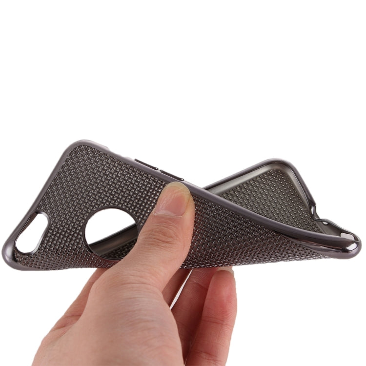 For iPhone 6 Plus & 6s Plus Lattice Texture Electroplating TPU Protective Case