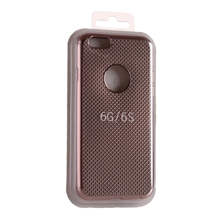 For iPhone 6 Plus & 6s Plus Lattice Texture Electroplating TPU Protective Case