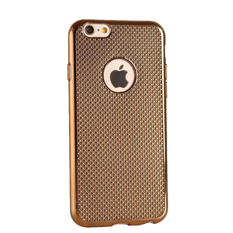For iPhone 6 Plus & 6s Plus Lattice Texture Electroplating TPU Protective Case