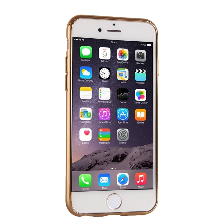 For iPhone 6 Plus & 6s Plus Lattice Texture Electroplating TPU Protective Case