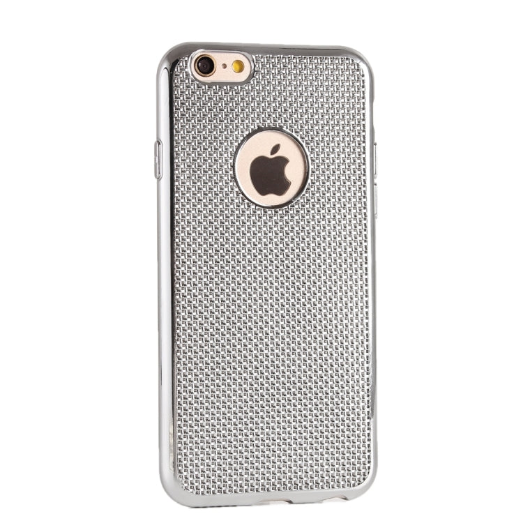 For iPhone 6 Plus & 6s Plus Lattice Texture Electroplating TPU Protective Case