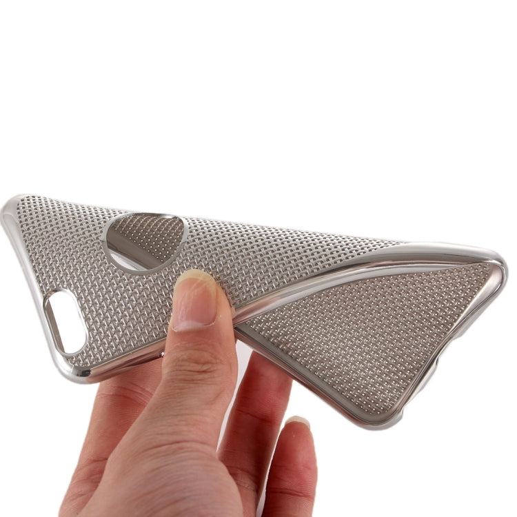 For iPhone 6 Plus & 6s Plus Lattice Texture Electroplating TPU Protective Case