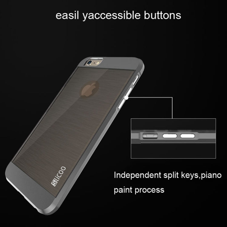 Slicoo Brushed Texture Electroplating Combination Case for iPhone 6 Plus & 6S Plus
