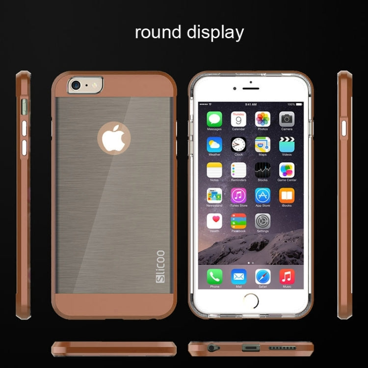 Slicoo Brushed Texture Electroplating Combination Case for iPhone 6 Plus & 6S Plus