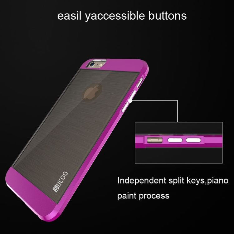 Slicoo Brushed Texture Electroplating Combination Case for iPhone 6 Plus & 6S Plus