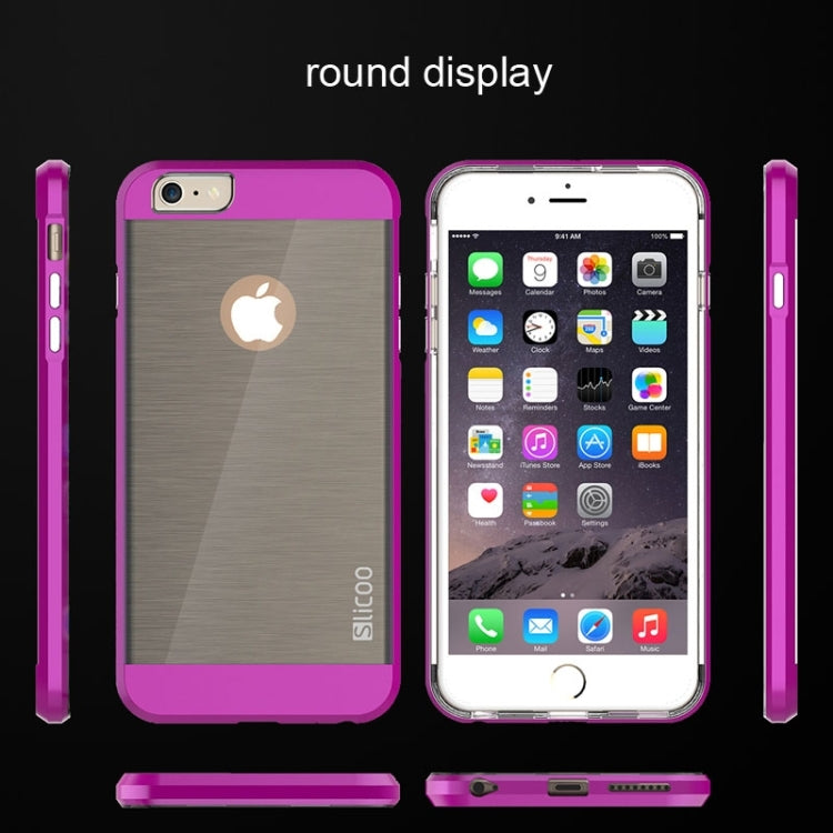 Slicoo Brushed Texture Electroplating Combination Case for iPhone 6 Plus & 6S Plus