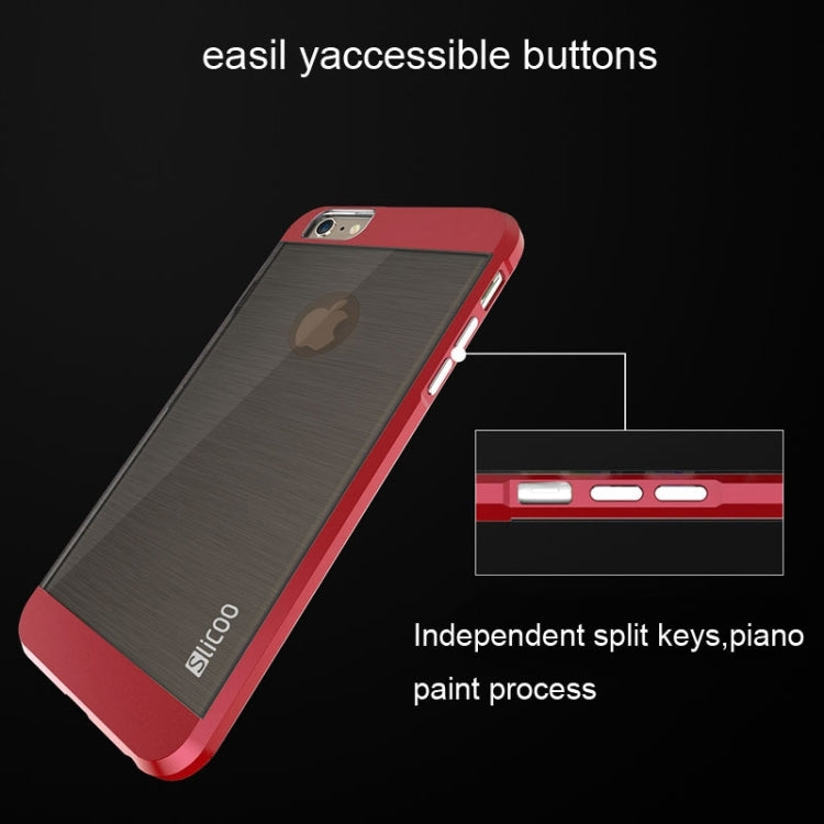 Slicoo Brushed Texture Electroplating Combination Case for iPhone 6 Plus & 6S Plus