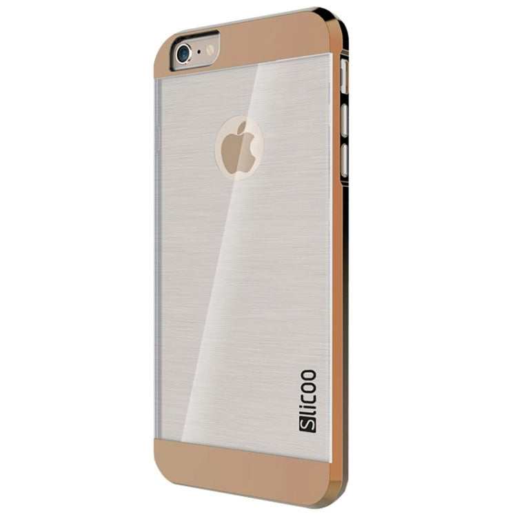 Slicoo Brushed Texture Electroplating Transparent Combination Case for iPhone 6 Plus & 6S Plus