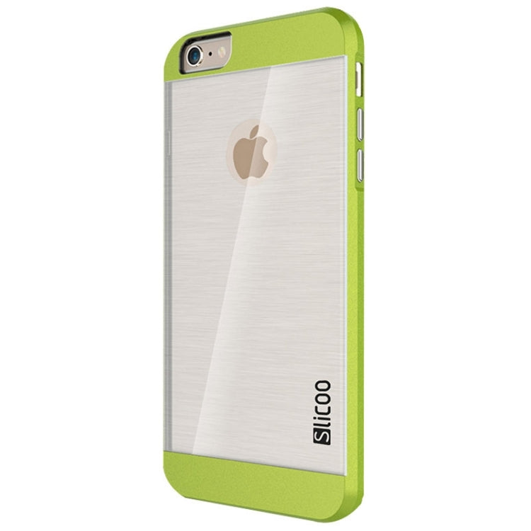 Slicoo Brushed Texture Electroplating Transparent Combination Case for iPhone 6 Plus & 6S Plus