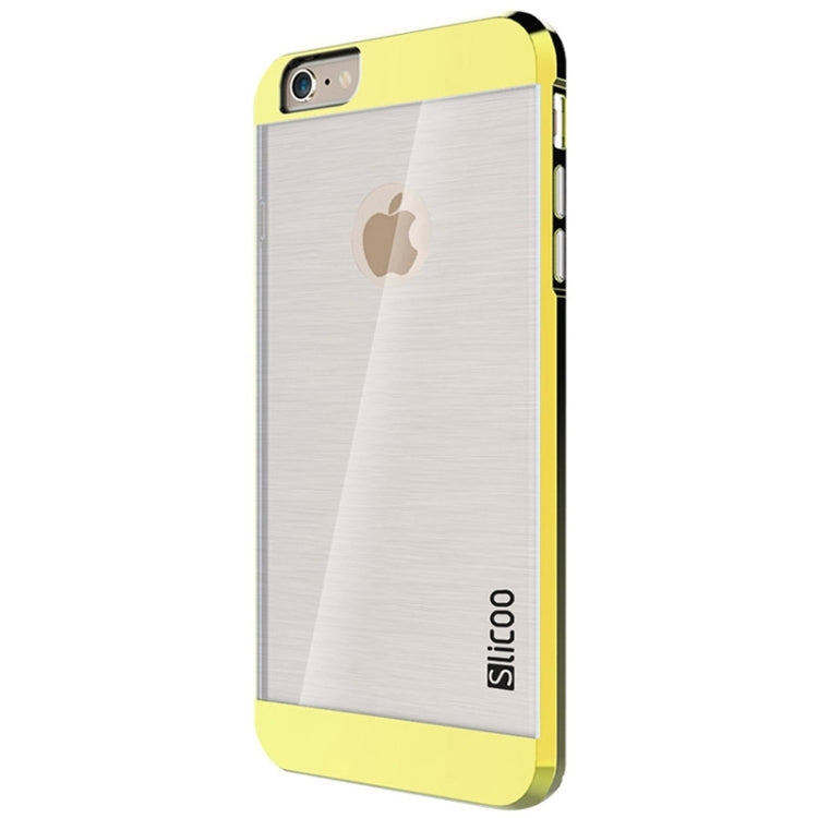 Slicoo Brushed Texture Electroplating Transparent Combination Case for iPhone 6 Plus & 6S Plus