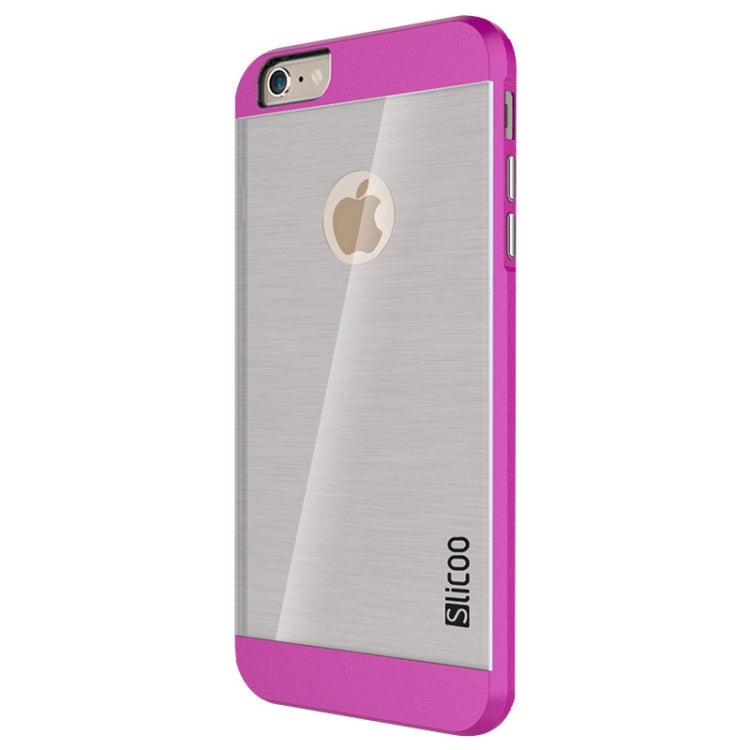 Slicoo Brushed Texture Electroplating Transparent Combination Case for iPhone 6 Plus & 6S Plus
