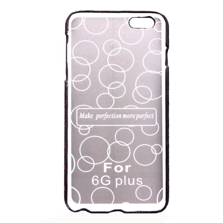 Colorful Star Pattern Flash Powder Series PU Paste Skin Plastic Protective Case for iPhone 6 Plus & 6S Plus