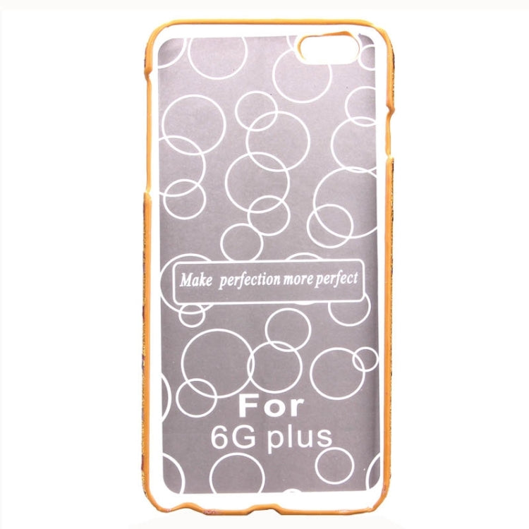 Colorful Star Pattern Flash Powder Series PU Paste Skin Plastic Protective Case for iPhone 6 Plus & 6S Plus