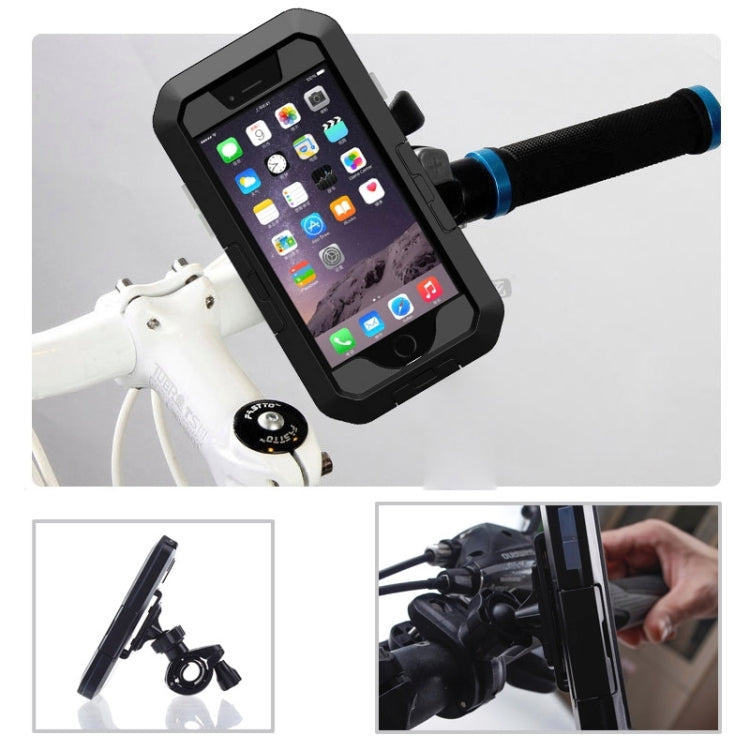 For iPhone 6 Plus & 6s Plus IPX8 Waterproof Touch Sensitive Screen Case with Bike Holder & Lanyard