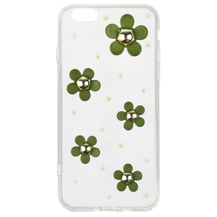 Fashionable Ultrathin Daisy Pattern Acrylic TPU Protective Case for iPhone 6 Plus & 6S Plus