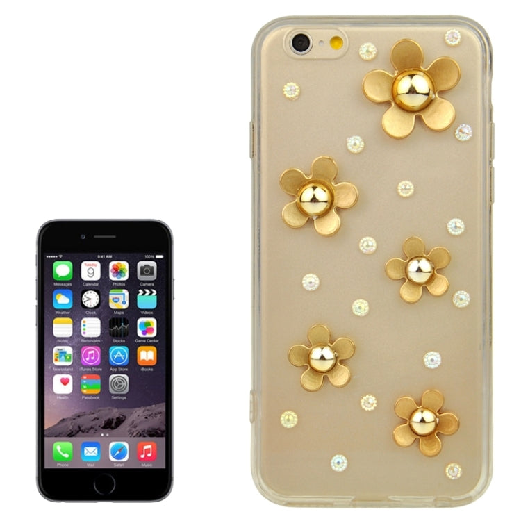 Fashionable Ultrathin Daisy Pattern Acrylic TPU Protective Case for iPhone 6 Plus & 6S Plus
