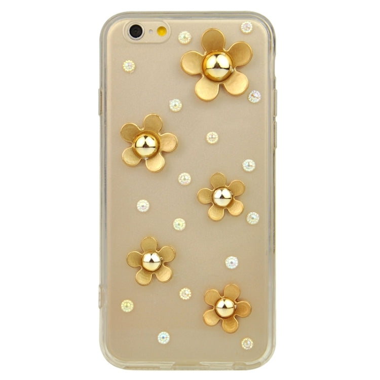 Fashionable Ultrathin Daisy Pattern Acrylic TPU Protective Case for iPhone 6 Plus & 6S Plus