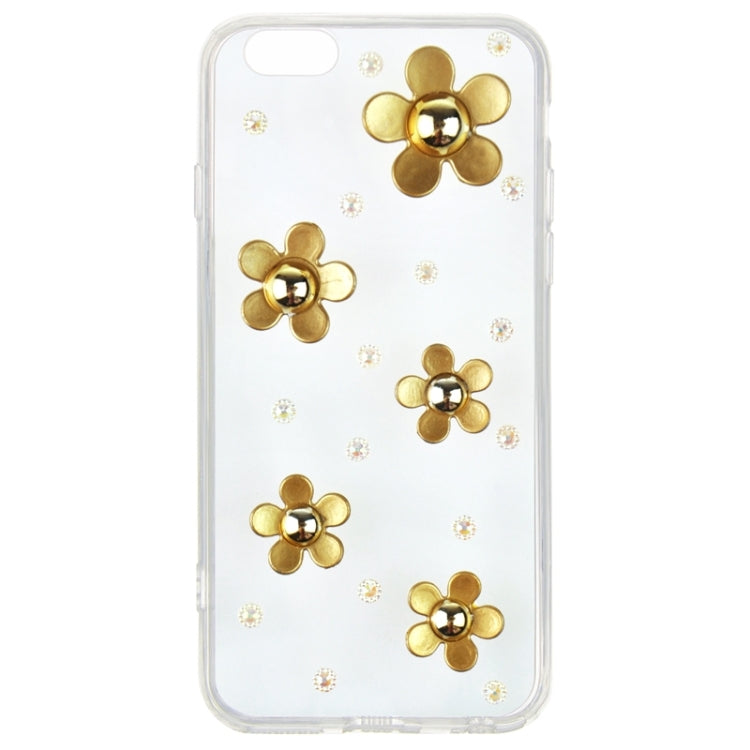 Fashionable Ultrathin Daisy Pattern Acrylic TPU Protective Case for iPhone 6 Plus & 6S Plus