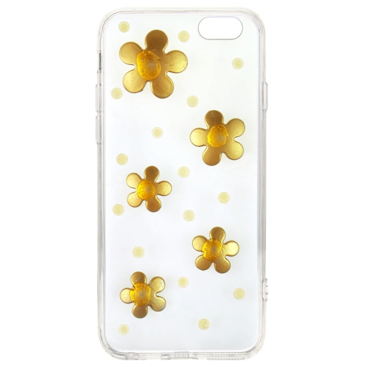 Fashionable Ultrathin Daisy Pattern Acrylic TPU Protective Case for iPhone 6 Plus & 6S Plus