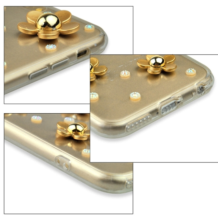 Fashionable Ultrathin Daisy Pattern Acrylic TPU Protective Case for iPhone 6 Plus & 6S Plus