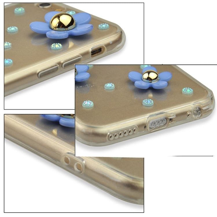 Fashionable Ultrathin Daisy Pattern Acrylic TPU Protective Case for iPhone 6 Plus & 6S Plus