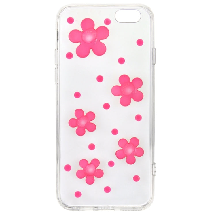 Fashionable Ultrathin Daisy Pattern Acrylic TPU Protective Case for iPhone 6 Plus & 6S Plus