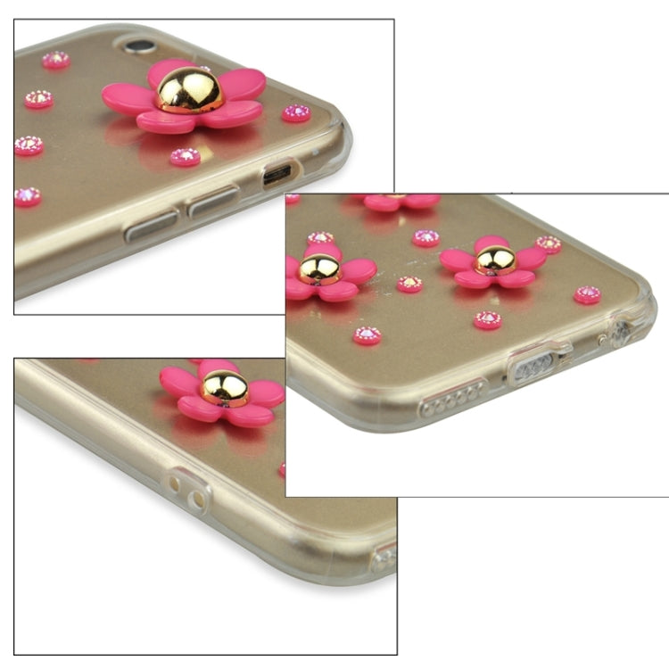 Fashionable Ultrathin Daisy Pattern Acrylic TPU Protective Case for iPhone 6 Plus & 6S Plus