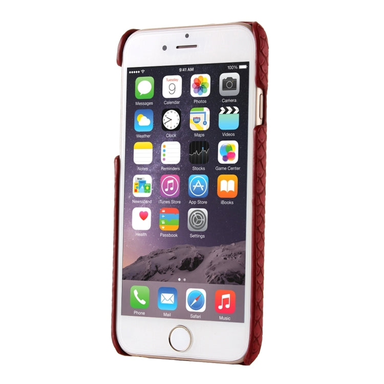 For iPhone 6 Plus & 6s Plus Snakeskin Texture Hard Back Cover Protective Back Case