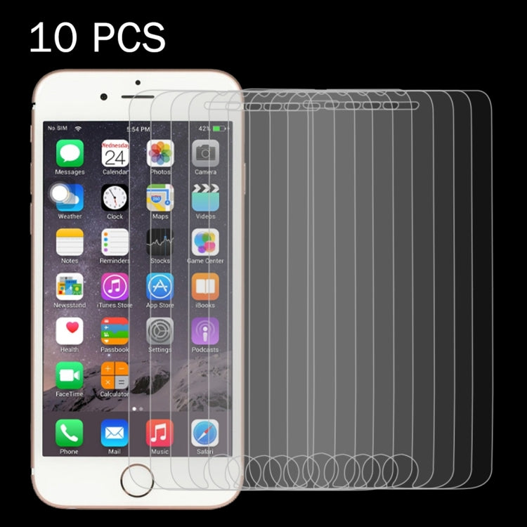 10 PCS 0.26mm 9H Surface Hardness 2.5D Explosion-proof Tempered Glass Screen Film for iPhone 6 Plus & 6s Plus