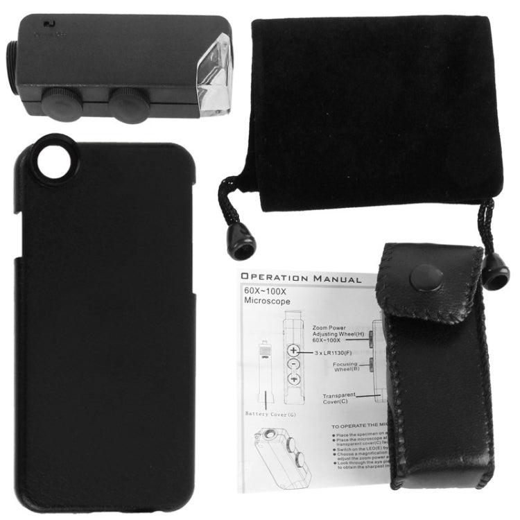 60-100 X Mobile Phone Microscope for iPhone 6 Plus
