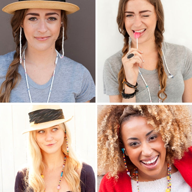 Multicolour Stars Beads Style In-ear Stereo Necklace Headphone with Micphone for iPhone 6 & 6 Plus, iPhone 6S & 6S Plus, Galaxy S6 / S6 edge / S6 edge+ / Note 5, HTC, Sony