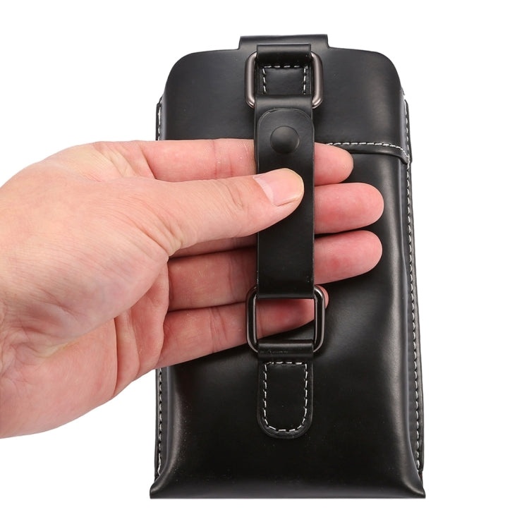 5.7 inch Universal Crazy Horse Texture Vertical Style Sporty Waist / Handhold Bag with Buckle for iPhone 6 Plus & 6s Plus, Galaxy S7 Edge / S7 / S6 edge+, Huawei, etc