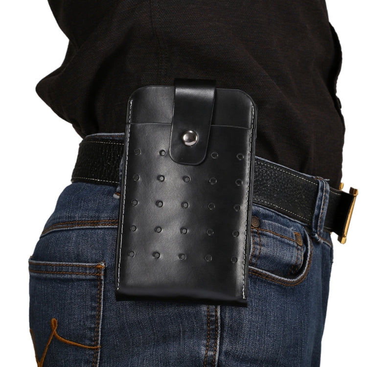 5.7 inch Universal Crazy Horse Texture Vertical Style Sporty Waist / Handhold Bag with Buckle for iPhone 6 Plus & 6s Plus, Galaxy S7 Edge / S7 / S6 edge+, Huawei, etc