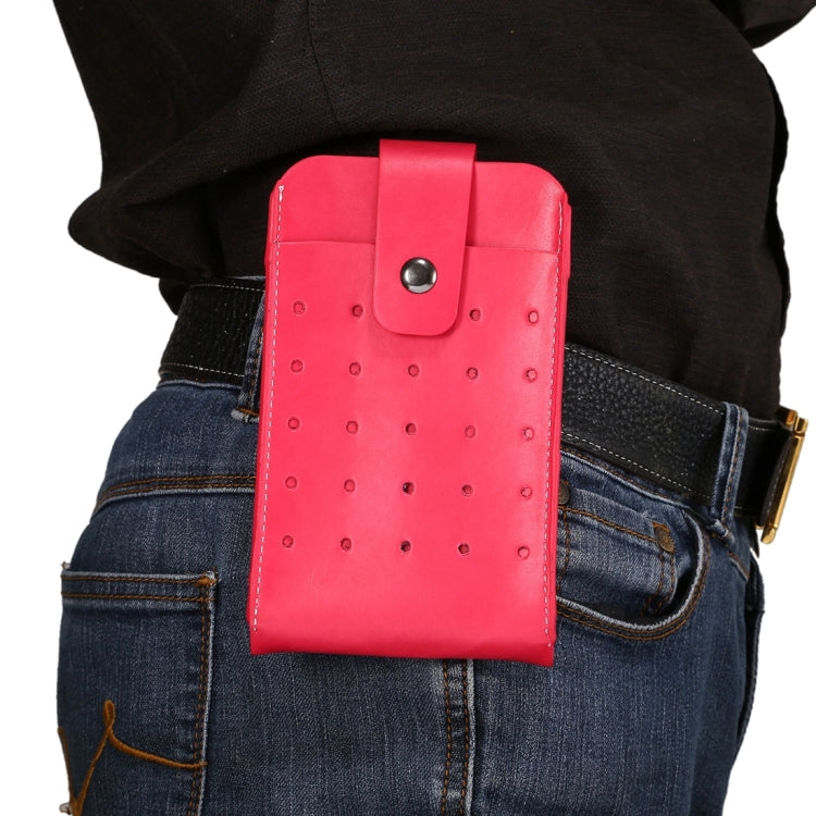 5.7 inch Universal Crazy Horse Texture Vertical Style Sporty Waist / Handhold Bag with Buckle for iPhone 6 Plus & 6s Plus, Galaxy S7 Edge / S7 / S6 edge+, Huawei, etc